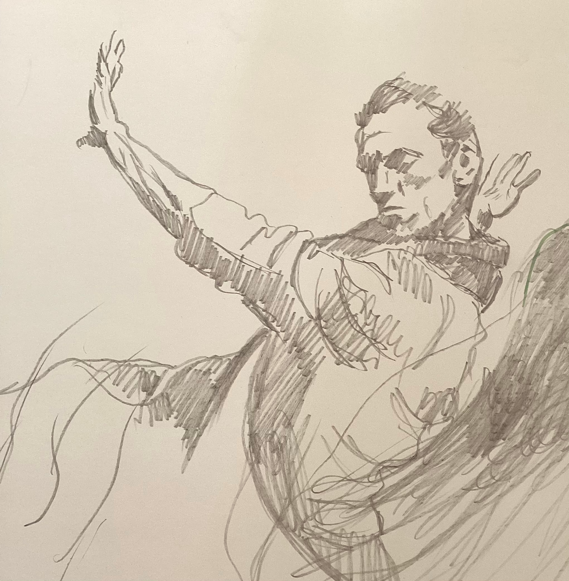Danseuse — dessin au crayon — œuvre de Emma Monnier alias Frida Narin